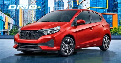 Warna Rallye Red New Honda Brio tipe Satya