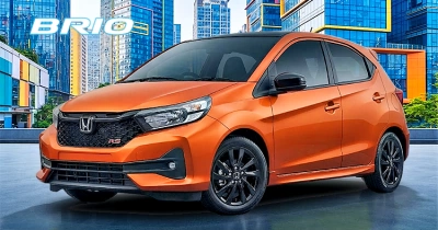 Warna Phoenix Orange Pearl Two Tone New Honda Brio tipe RS