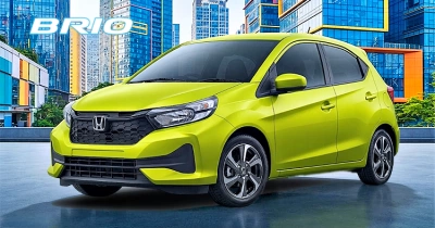 Warna Electric Lime Metallic New Honda Brio